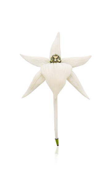 Luz Camino Christmas Orchid Brooch
