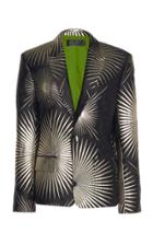 Haider Ackermann Metallic Printed Wool-blend Blazer