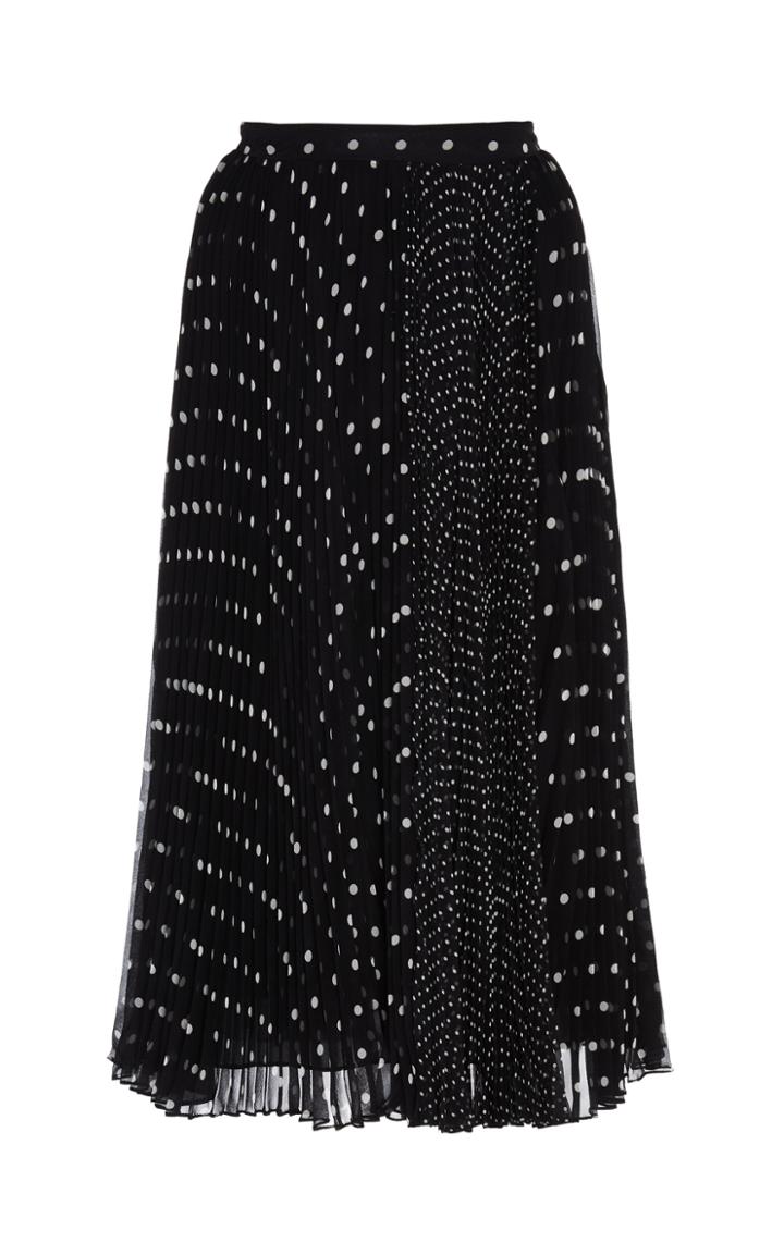 Moda Operandi Adam Lippes Sunburst Pleated Printed Chiffon Skirt Size: 0