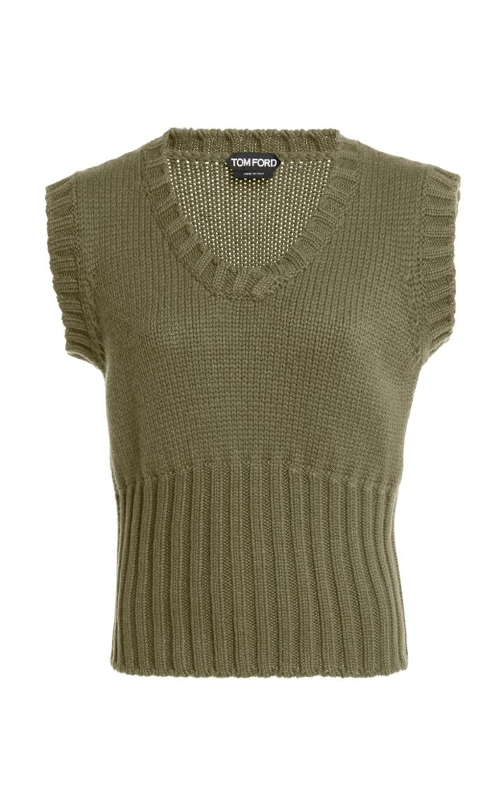 Moda Operandi Tom Ford Sleeveless Wool Knit Top