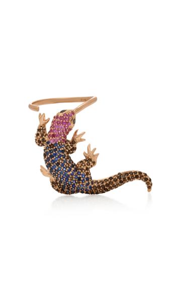 Donna Hourani Lizard 18k Rose Gold Multistone Ring