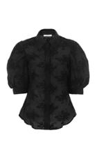 Moda Operandi Nevenka Sacred To The Land Embroidered Cotton-silk Top