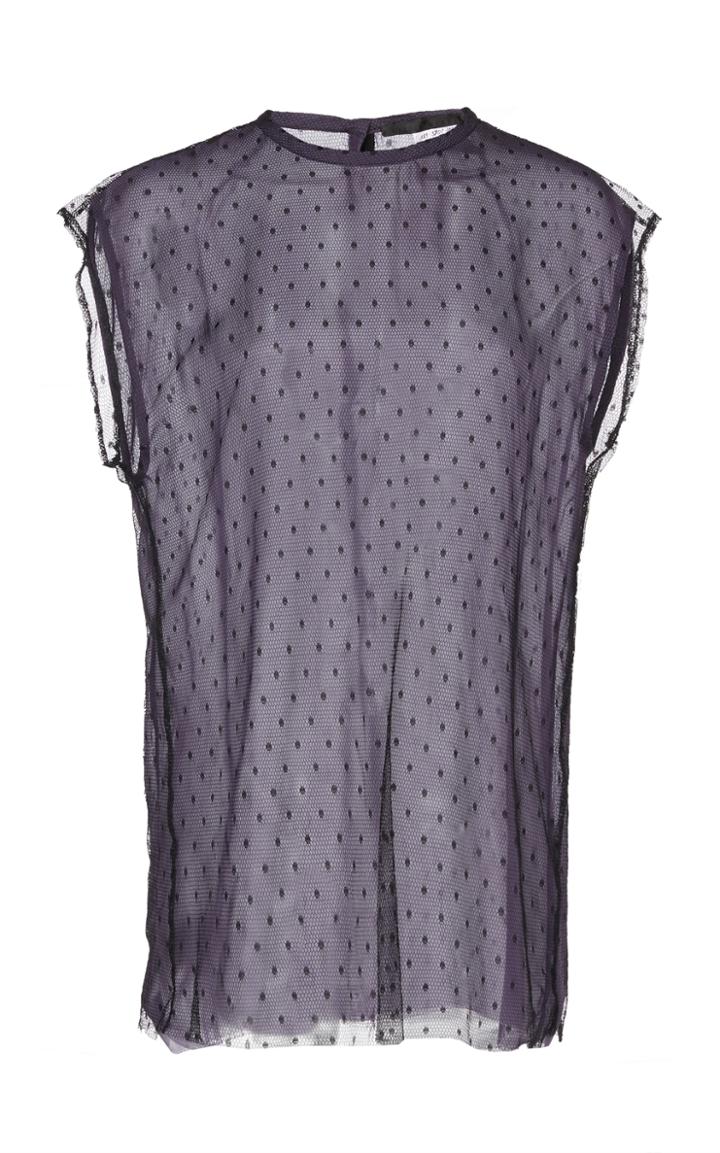 Haider Ackermann Layered Polka Dot Top