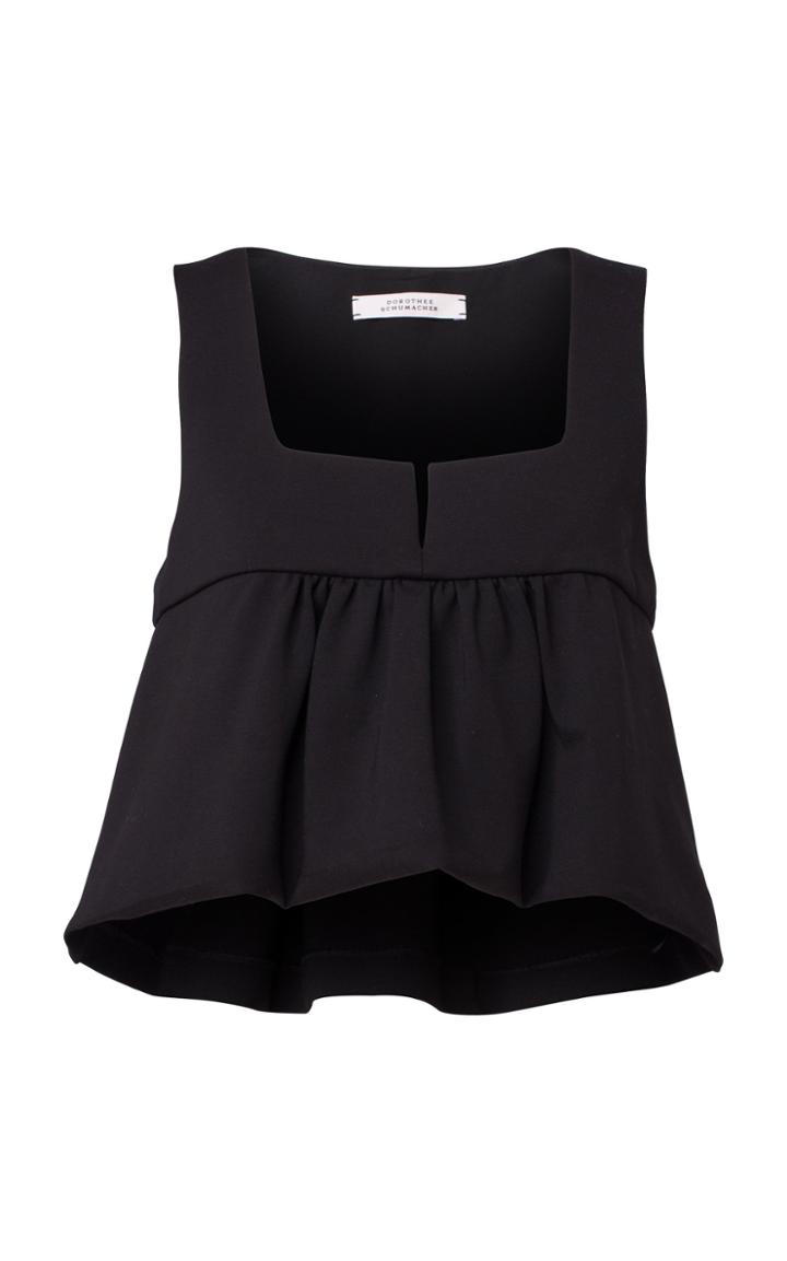 Moda Operandi Dorothee Schumacher Emotional Essence Flared Crepe Crop Top