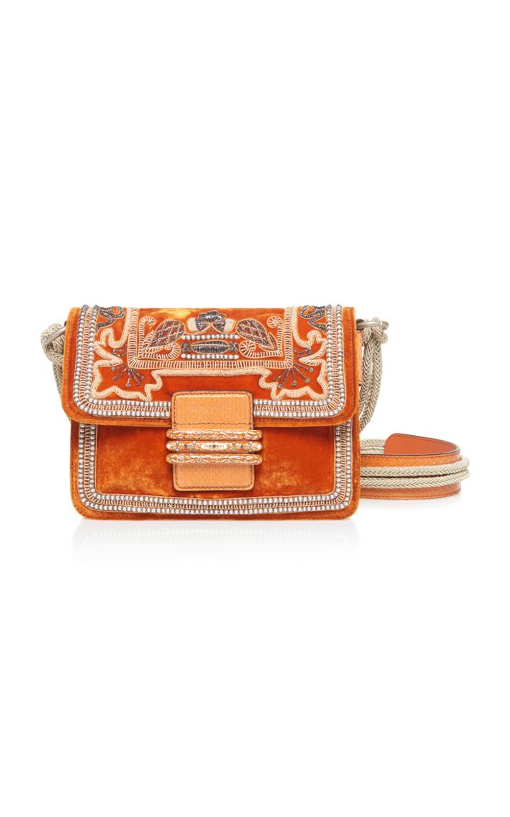 Etro Embossed Python Shoulder Bag