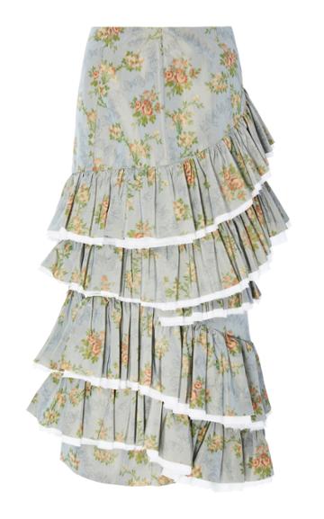 Brock Collection Olmo Floral Ruffle Skirt