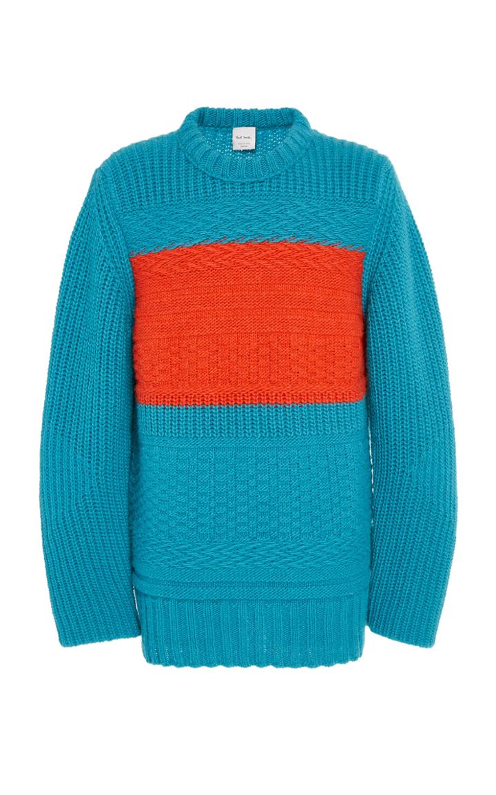 Paul Smith Alpaca Blend Oversized Cableknit Sweater