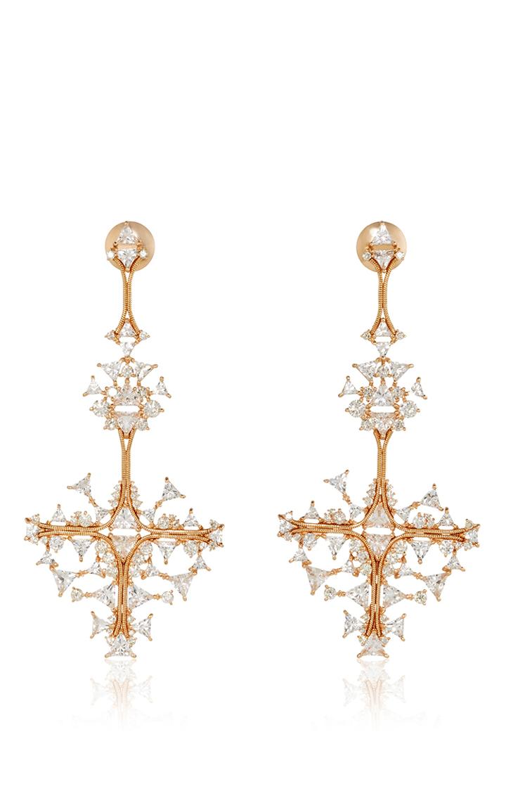 Fernando Jorge 18k Rose Gold Fusion Cross Earrings