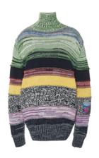Sportmax Rive Striped Textured-knit Turtleneck Sweater