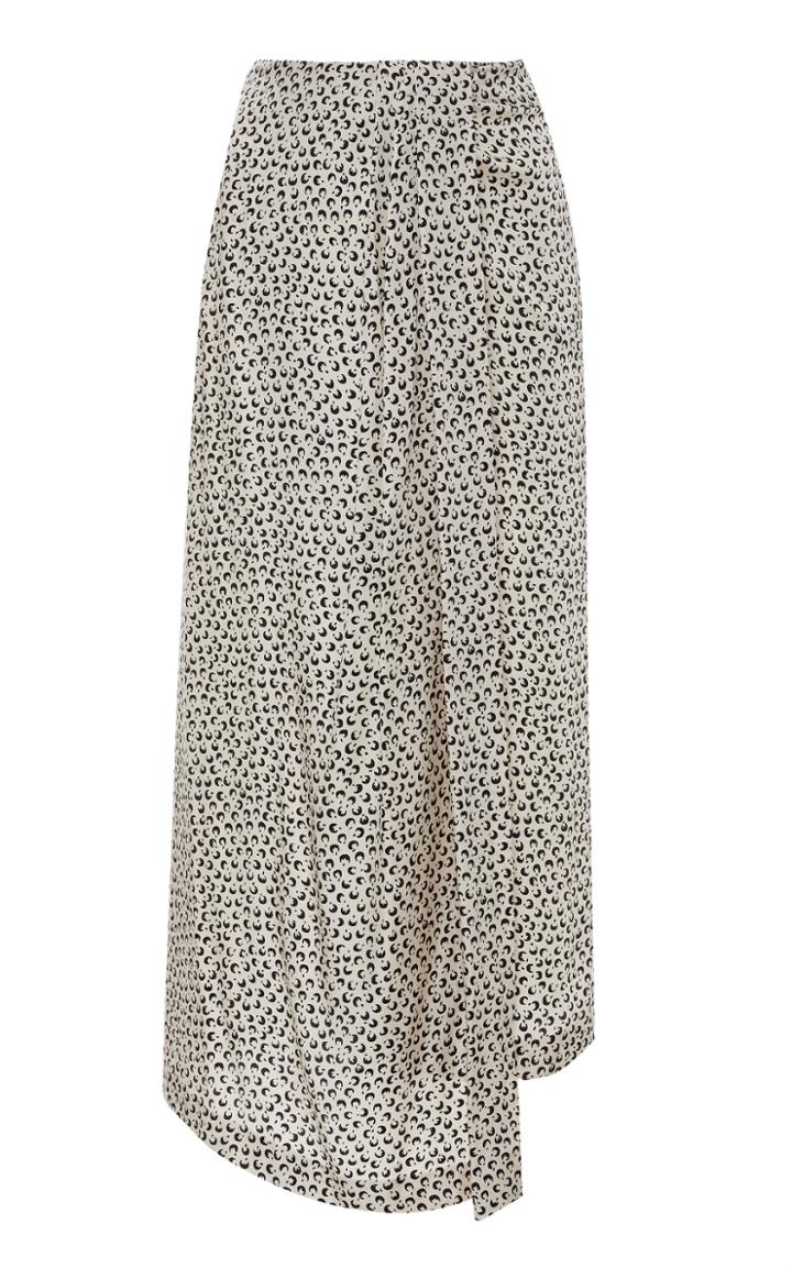 Moda Operandi Vince Star Dot Drape Silk-blend Maxi Skirt Size: 0