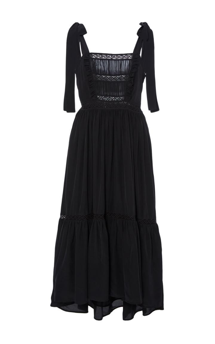 Ulla Johnson Violet Bow Shoulder Dress