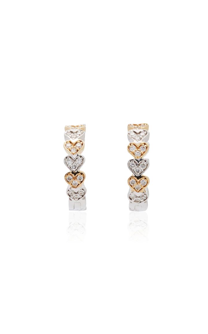 Moda Operandi Sydney Evan 14k Yellow Gold Heart Huggie Hoops