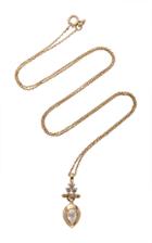 Anna Sheffield Bloom Pear Drop Necklace