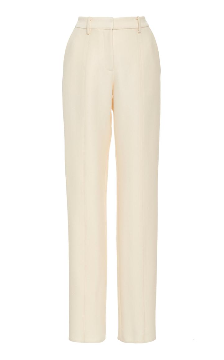Moda Operandi Gabriela Hearst Francisco Wool-blend Straight-leg Pant Size: 36