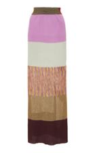 Missoni Colorblocked Knit And Lurex Maxi Skirt