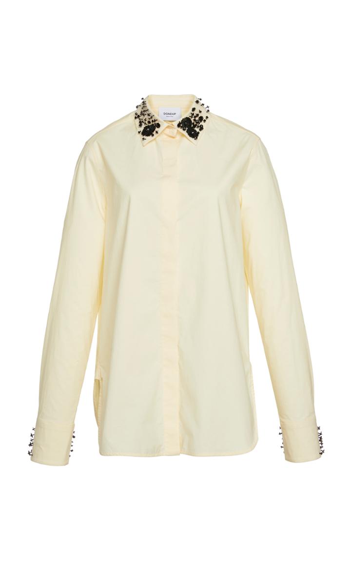 Dondup Embellished Collar Button Up Shirt