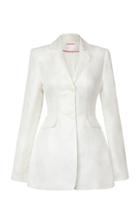 Moda Operandi Alejandra Alonso Rojas Linen-blend Blazer Size: 0