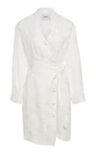 Nanushka Suren Rose Silk Wrap Dress