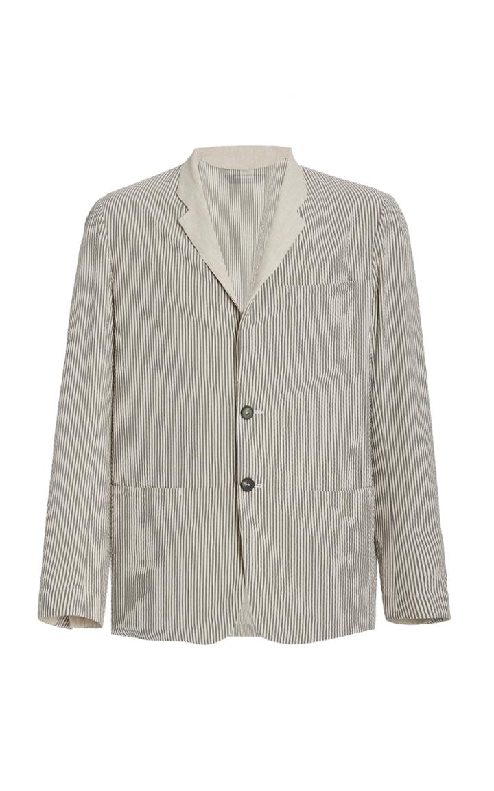 Sease Relaxed Seersucker Blazer
