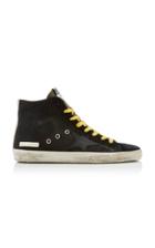 Golden Goose Francy Distressed Suede And Rubber Sneakers