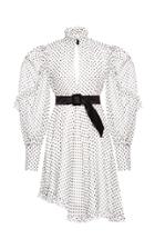 Marianna Senchina Asymmetric Mini Polka Dot Dress