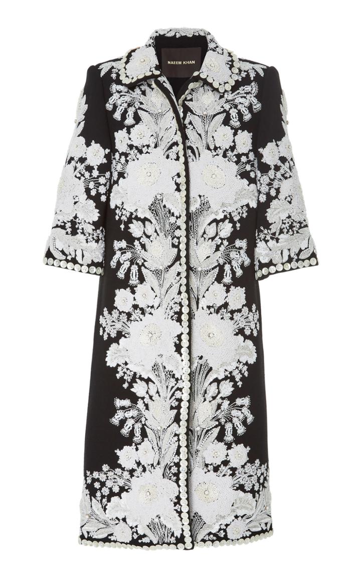 Naeem Khan Embroidered Wool Jacket