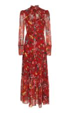 Alexis Sabryna Ruffle-tiered Floral-print Midi Dress