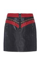 Dondup Leather Mini Skirt