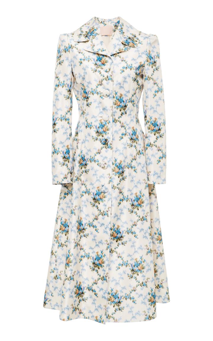 Brock Collection Colette Rose Chine Taffeta Coat