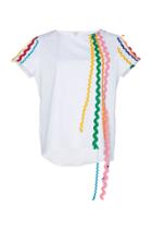 Mira Mikati Wave Ribbon Scuba Top