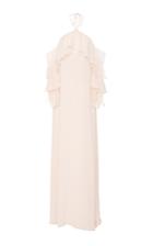 Lana Mueller Iris Off The Shoulder Ruffle Maxi Dress