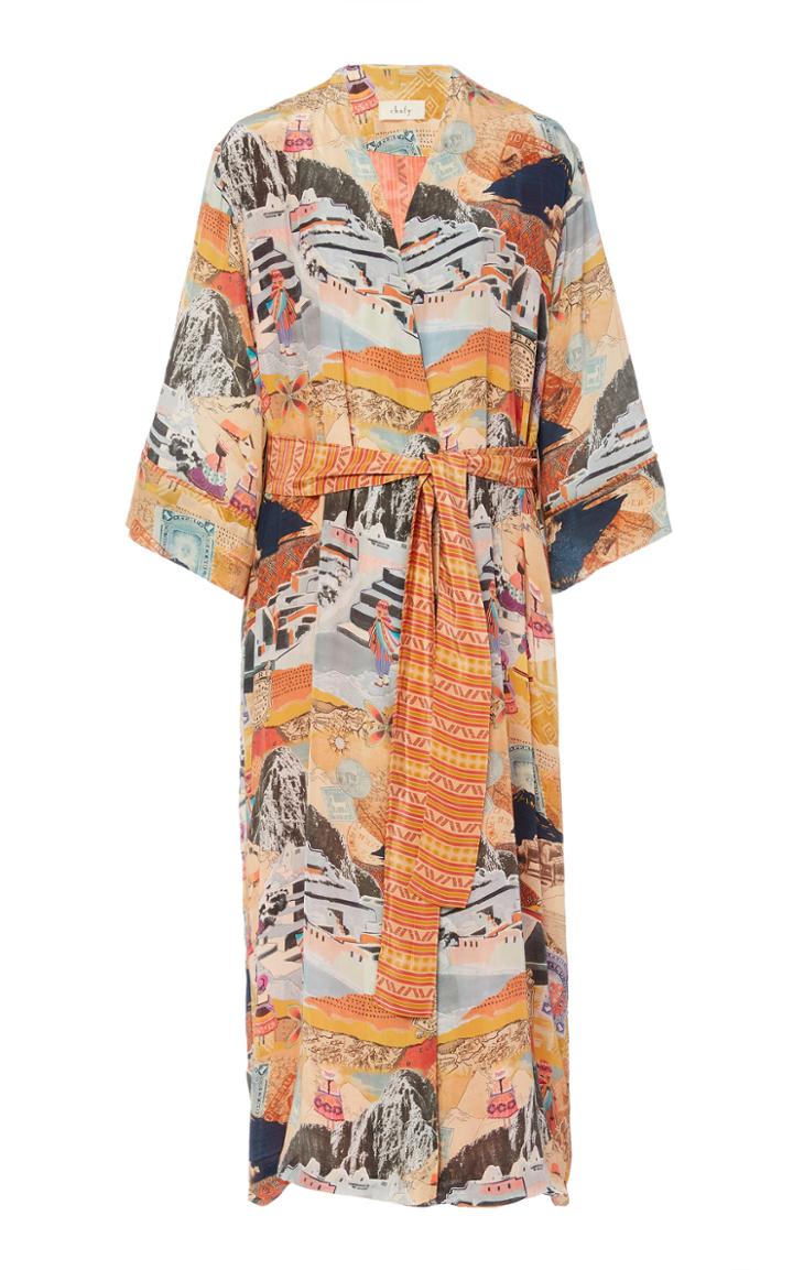 Moda Operandi Chufy Moray Chiffon Wrap Dress Size: S