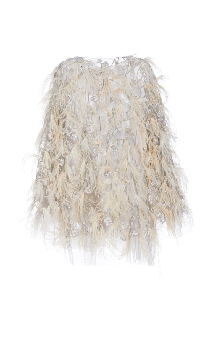 Moda Operandi Marchesa Feathered Jacket