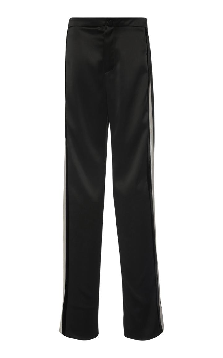 Lanvin High-rise Satin Straight-leg Pants