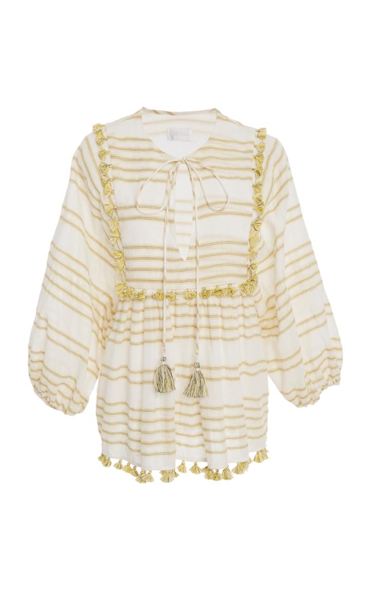 Zimmermann Lumino Woven Stripe Top