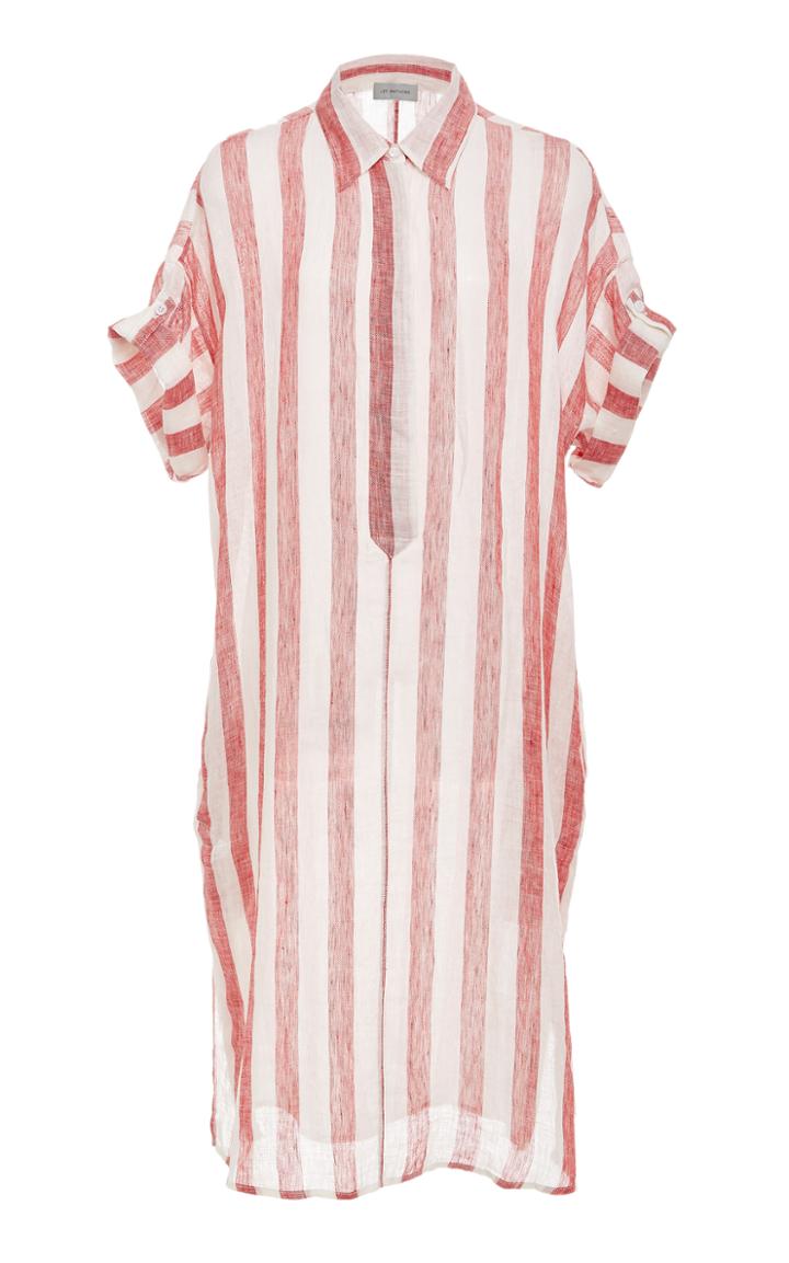 Lee Mathews Simmons Stripe Shirt Dress