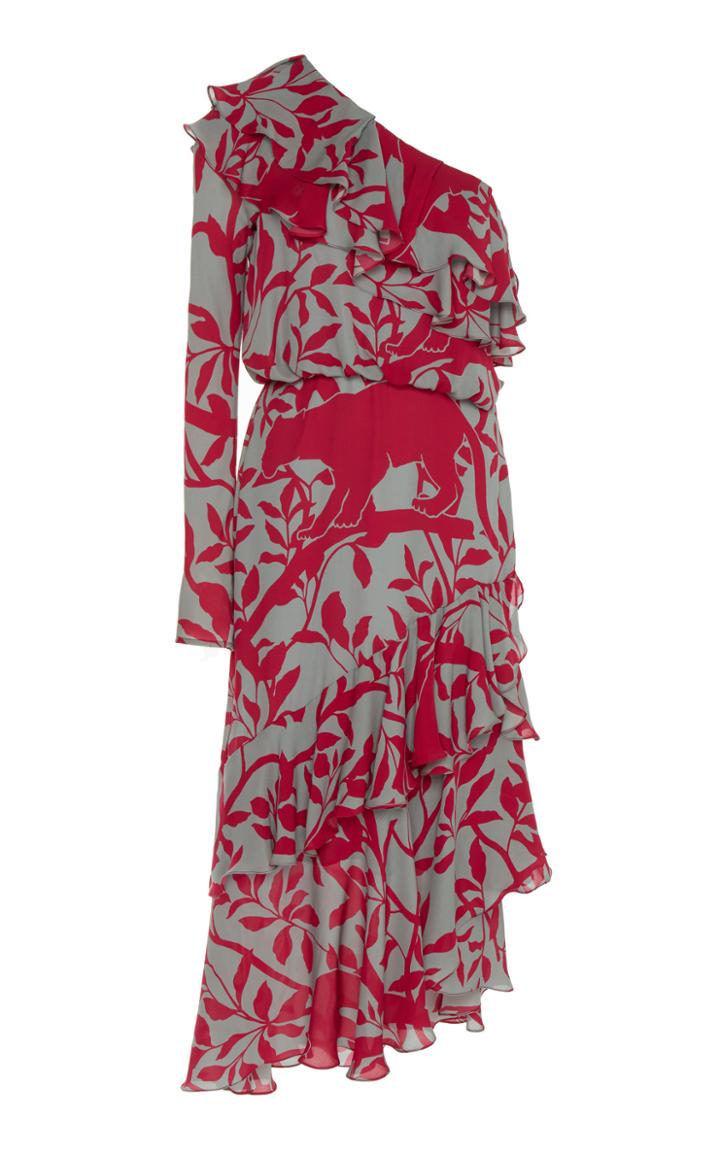 Johanna Ortiz Moda Exclusive Temple Dancer Silk Jacquard Dress