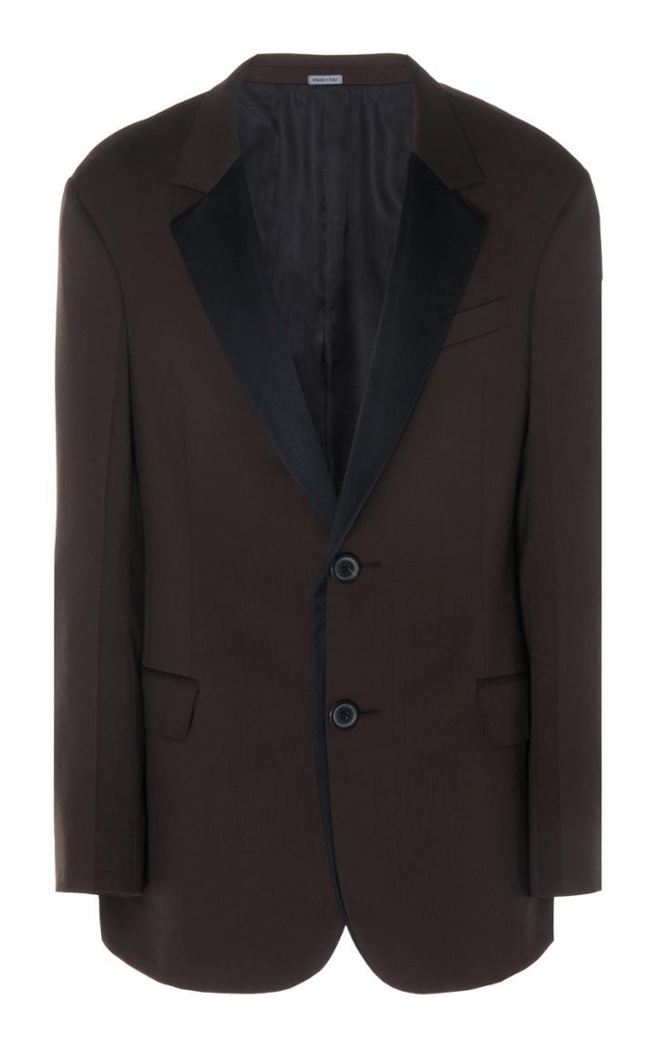 Lanvin Oversized Contrast Lapel Jacket