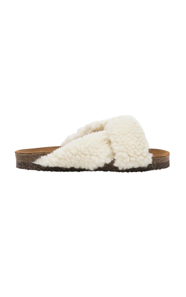 Flattered Lou Faux Fur Sandals