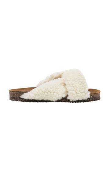 Flattered Lou Faux Fur Sandals