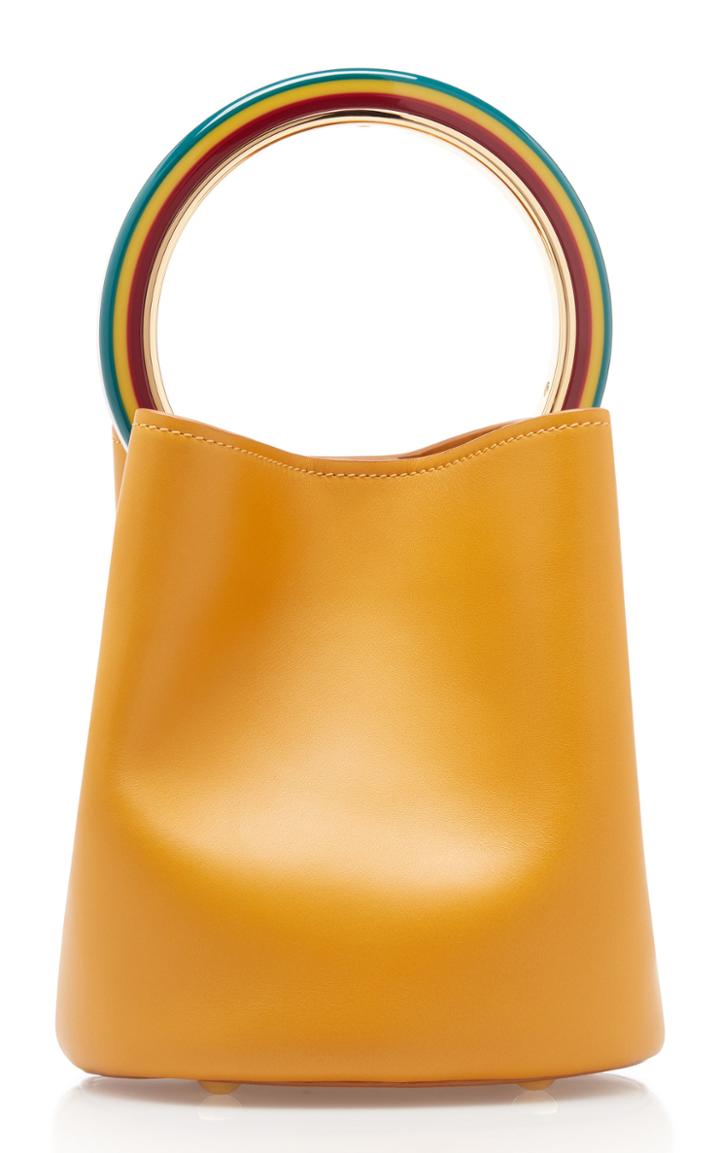 Marni Pannier Bucket Bag With Rainbow Handle