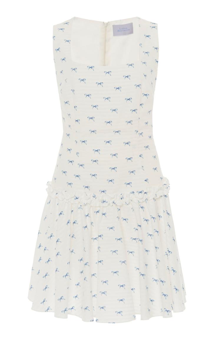 Moda Operandi Luisa Beccaria Floral-printed Cotton Dress Size: 38