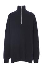 Loewe Oversized Zip-detailed Intarsia Wool Sweater