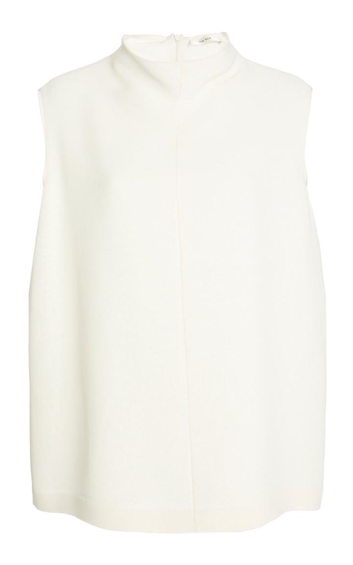 Moda Operandi The Row Emir Silk Crepe Mockneck Top