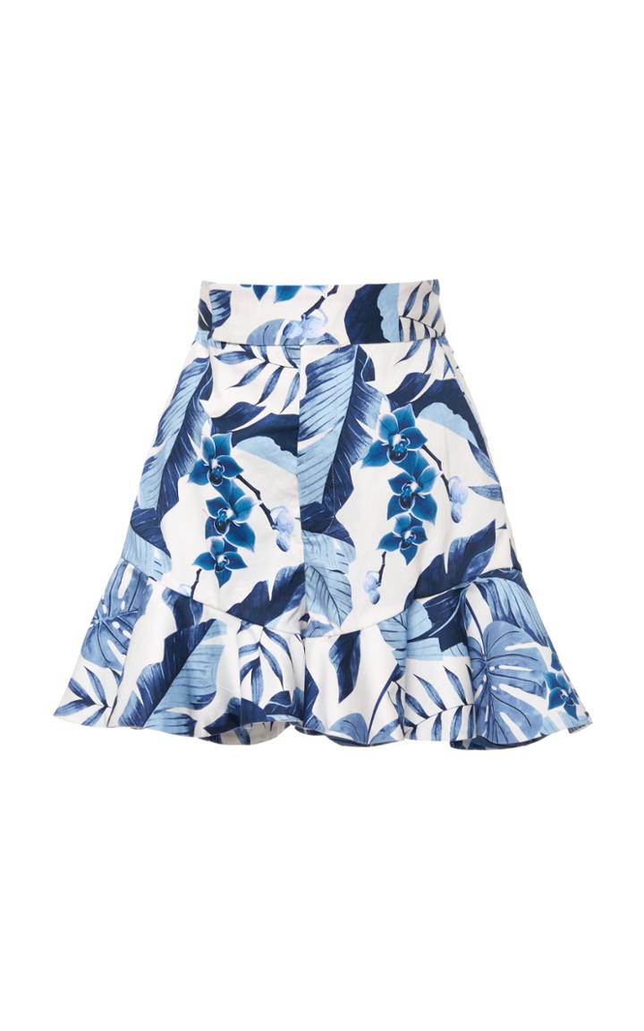 Johanna Ortiz M'o Exclusive Botswana Stretch Cotton Poplin Shorts