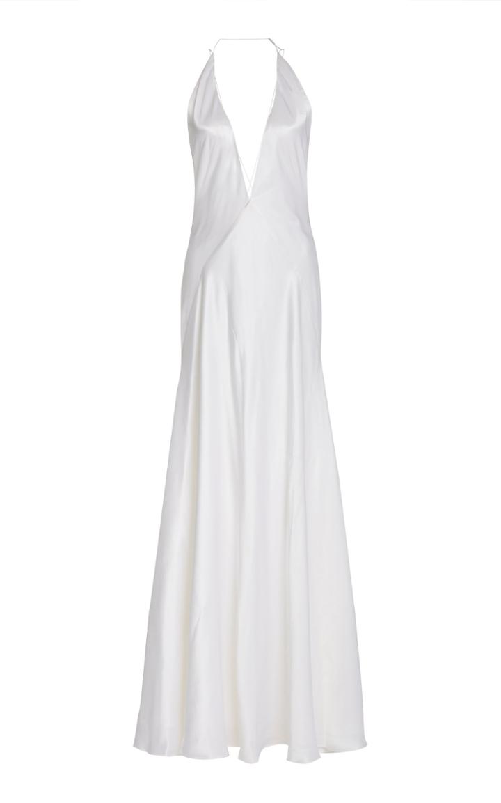 Michael Lo Sordo Alexandra Silk-satin Gown