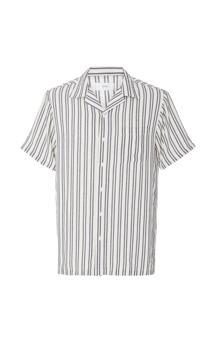 Onia Tulum Striped Voile Shirt