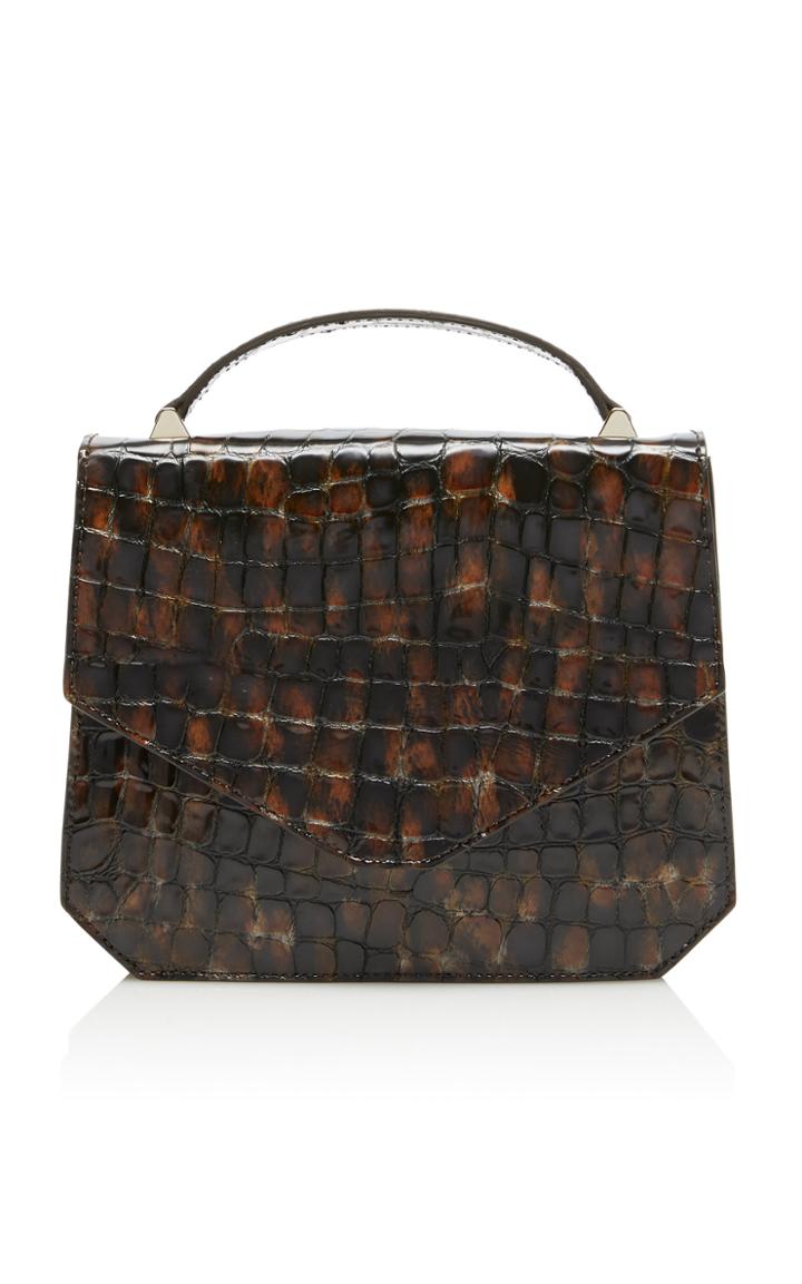 Emilia Wickstead Apollonia Croc-effect Leather Bag