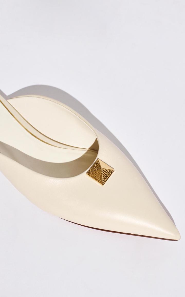 Moda Operandi Valentino Valentino Garavani Leather Embellished Mules