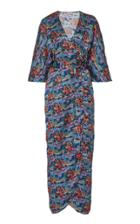 Moda Operandi Liberty London Dina Galethea Printed Silk Wrap Dress Size: Xs